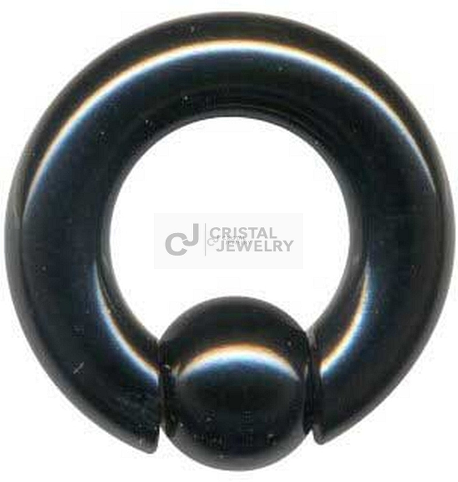 Ball Closure Klemmring Piercing Prinz Albert XXL schwarz Intim