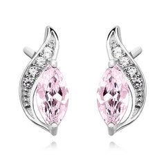 Elegante Ohrstecker Schleife Zirkonia Steinchen aus 925er Silber Damen Ohrschmuck