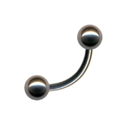 Curved Barbell Hantel mit Kugeln C316L Chirurgenstahl