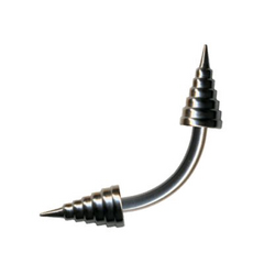 Curved Barbell mit Spitzen C316L