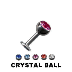 Labret Piercing Strass Chirurgenstahl