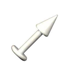 Lippenpiercing weiß Chirurgenstahl mit Spitze