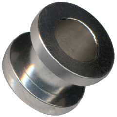 Flesh Tunnel aus Chirurgenstahl.