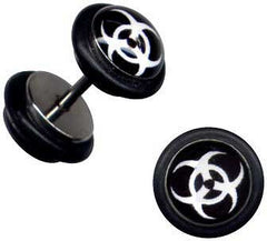 Ohr Fake Plug mit Tribal Motive