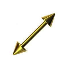 Piercing Hantel Barbell im Gold Style Chirurgenstahl