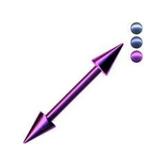 Barbell Hantel aus Titan mit zwei Spikes