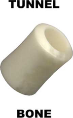 Plug aus Bone für Gedehnte Ohrlöcher.