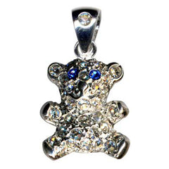 Kettenahnhänger Bär 925er Silber Zirkonia