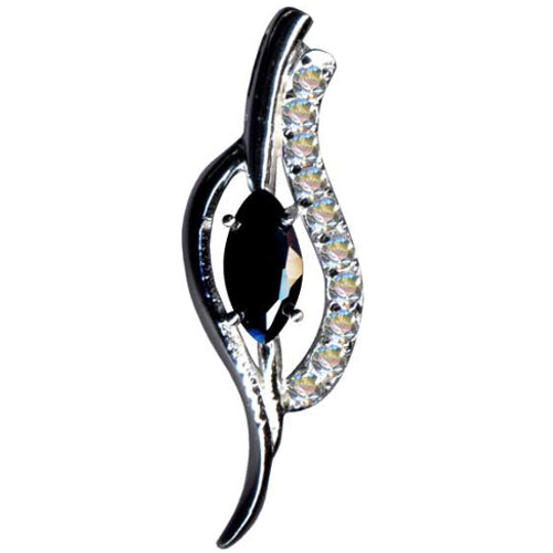 Kettenahnhänger elegantes Design  925er Silber  Zirkonia