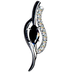 Kettenahnhänger elegantes Design  925er Silber  Zirkonia