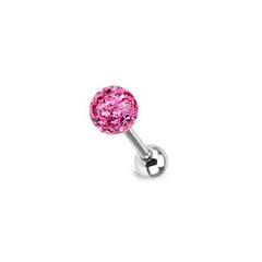 Piercing Barbell  Multi Kristall Strass Steinchen mit Epoxy Beschichtung - Cristal-Jewelry