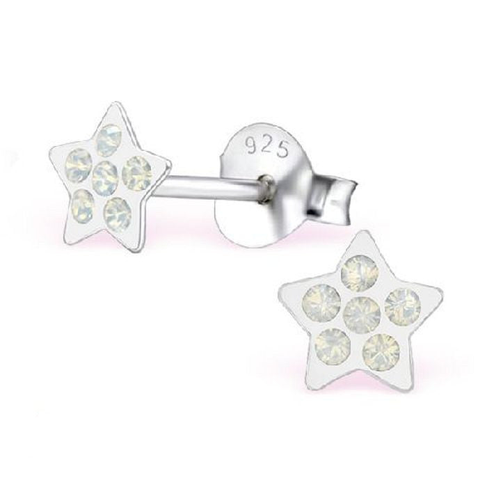 Kinder Damen Ohrstecker Kristalle 925er Silber tolle Geschenkidee