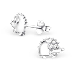 Kinder Ohrstecker Kugel mit Igel 925er Silber