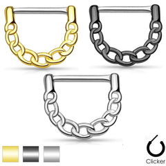 Brustpiercing Brustwarzenpiercing Nippel Shield Clicker Intim