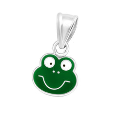 Kinder Kettenanhänger Frosch Frog 925er Silber Modeschmuck