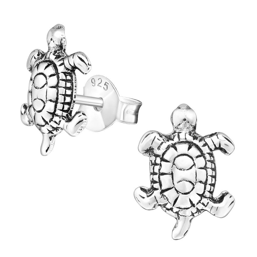 Kinder Ohrstecker Schildkröte 925 Silber Ohrschmuck Kinder Ohrringe