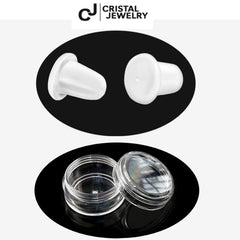 Kinder Mädchen Ohrstecker Strass Kristall lila 925er Silber Ohrringe Kinderschmuck - Cristal-Jewelry