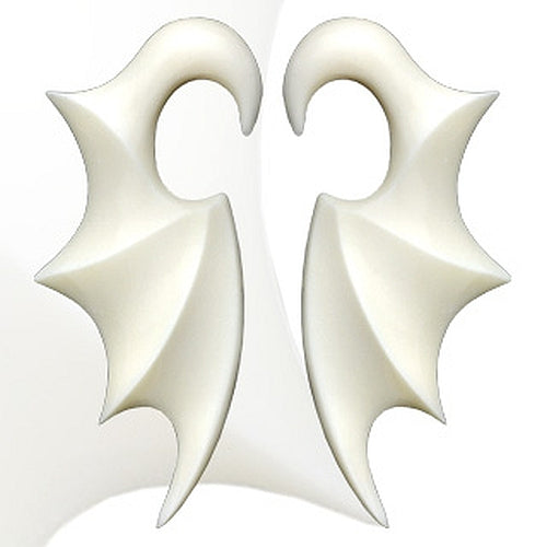 1 Paar Organic Fledermaus Flügel "Bat Wings" aus Knochen - Cristal-Jewelry