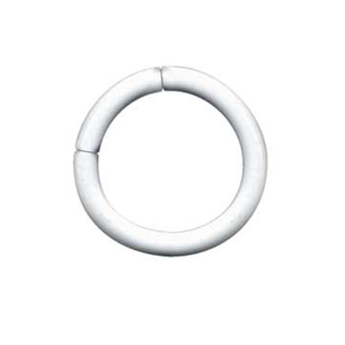 Segmentring Piercing aus Chirurgenstahl weiß