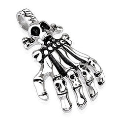 Kettenanhänger Skelett Hand Gothic Biker Fantasy Modeschmuck
