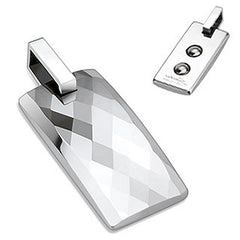 Magnetischer Energy Kettenanhänger Wolfram Tungsten silber