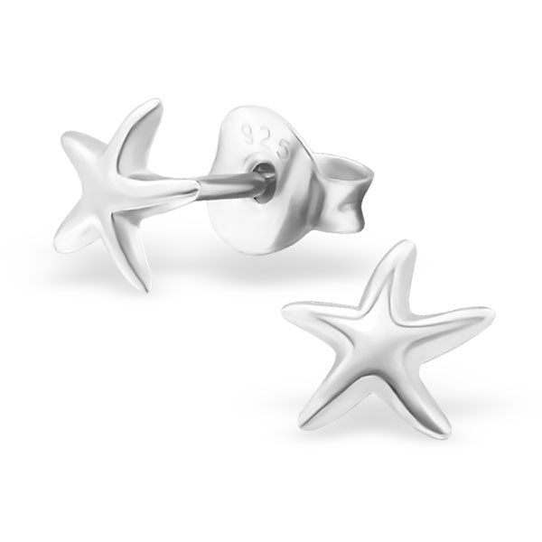 Kinder Ohrstecker Stern Seestern 925er Silber tolle Geschenkidee