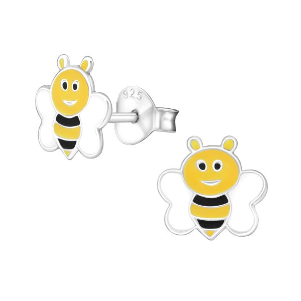 Kinder Mädchen Ohrstecker Ohrschmuck Biene 925er Silber