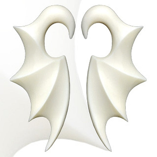 1 Paar Organic Fledermaus Flügel  "Bat Wings" aus Knochen - Cristal-Jewelry