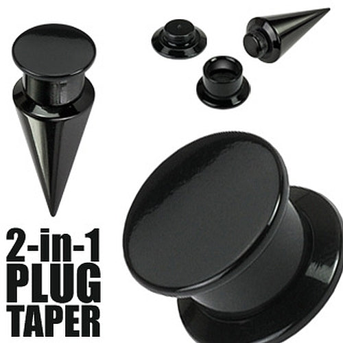 Plug/Taper 2 in 1aus Acryl