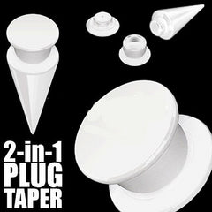 Plug/Taper 2-in-1 aus Acryl