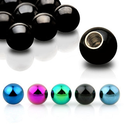 Piercing Kugel aus Titan PVD Farbwahl