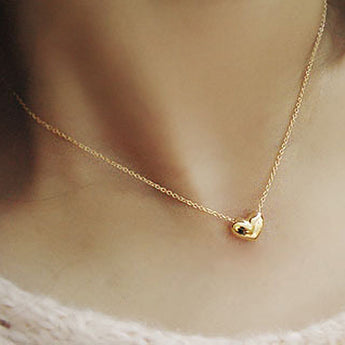 Halskette mit Herz Anhänger im Gold Style 